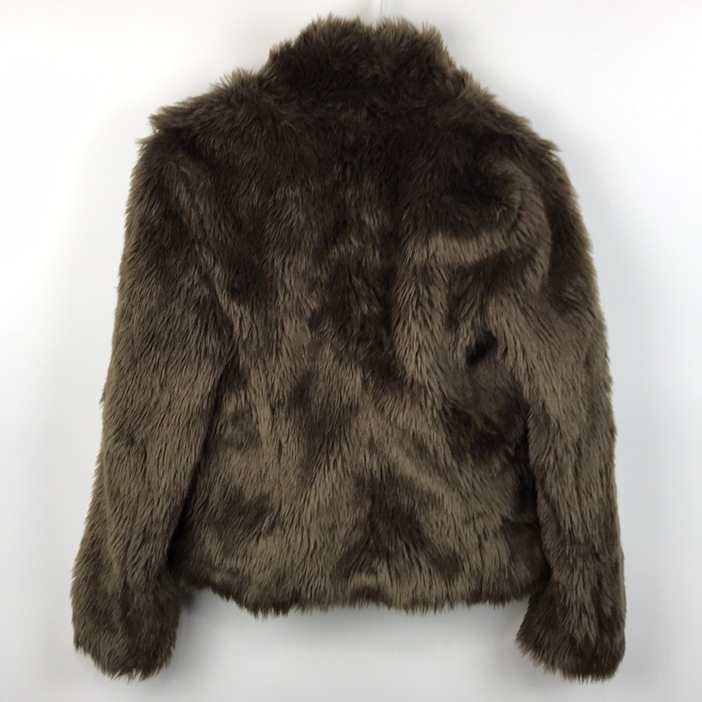 Zara Fake Faux Fur Jacket Coat - image 4